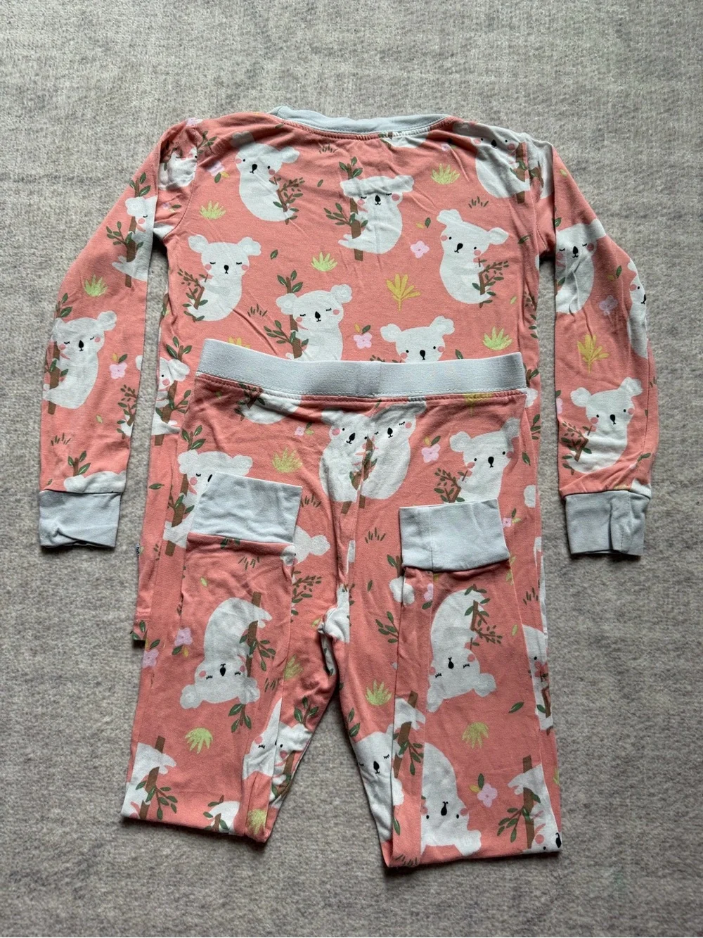 Little Sleepies Pink Koala Cuddles Bamboo 2P LS Pajamas (2T)
